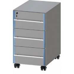 Тумба подкатная из меламина ЛАБ-PRO ТПЯ3 50.50.81 (с 3 ящиками) ЛОИП