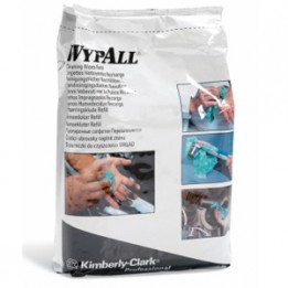 Очищающие салфетки с пропиткой WYPALL (зеленый,сменный картридж) Kimberly-Clark