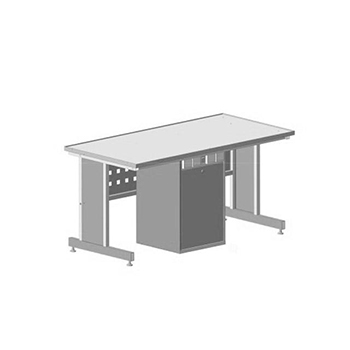 Стол ученический с сервисной стойкой, электрикой 1500´750´760 Labgrade-лайт ЭКОХИМ