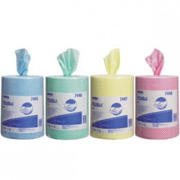 Салфетки многоразовые WYPALL* X50 (рулон, красный) Kimberly-Clark