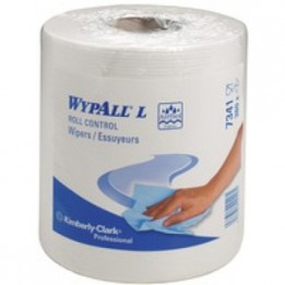 Салфетки одноразовые WYPALL L20 Roll Control (бел., 1сл.) Kimberly-Clark