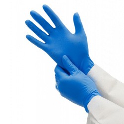 Синие нитриловые перчатки Kleenguard* G10 Arctic Blue 24см, XS, Kimberly-Clark