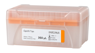 Предварительно стерилизованные наконечники для пипеток Optifit в штативе, 350мкл